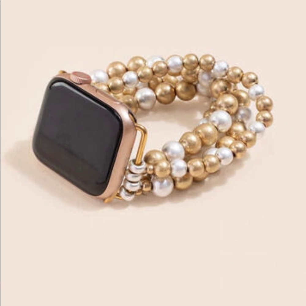 Women's Apple Beaded Watch Band